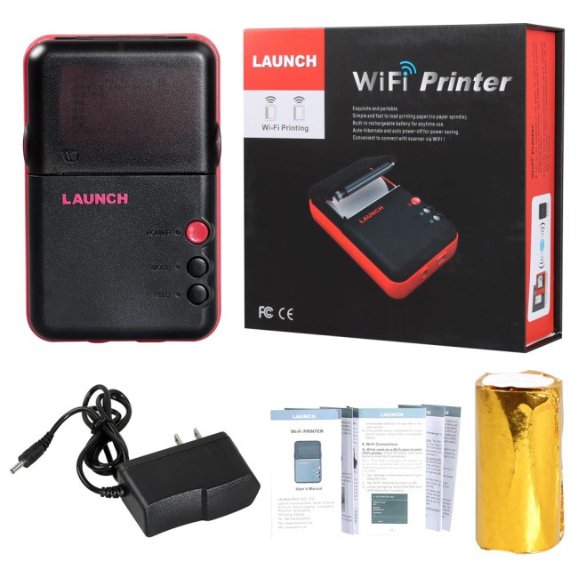 Launch WiFi Mini Printer for Launch X431 V/ X431 V+/ Pro3s+/ PRO5/ PAD VII/ IMMO Plus/ IMMO Elite