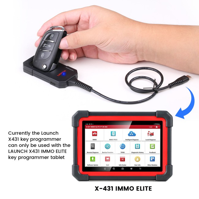 Launch X431 Key Programmer Remote Maker Free Get Super Chip and 4pcs Remote Keys Work with IMMO Plus/ IMMO Elite/PRO3 APEX/ACE/PAD V/ PAD VII