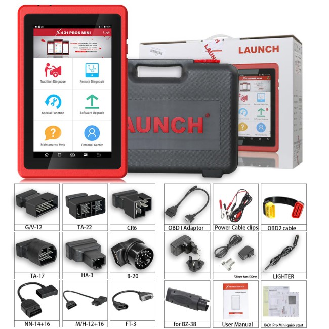 Launch X-431 PROS MINI V3.0 Diagnostic Tool Full System With 35+ Service, ECU Coding