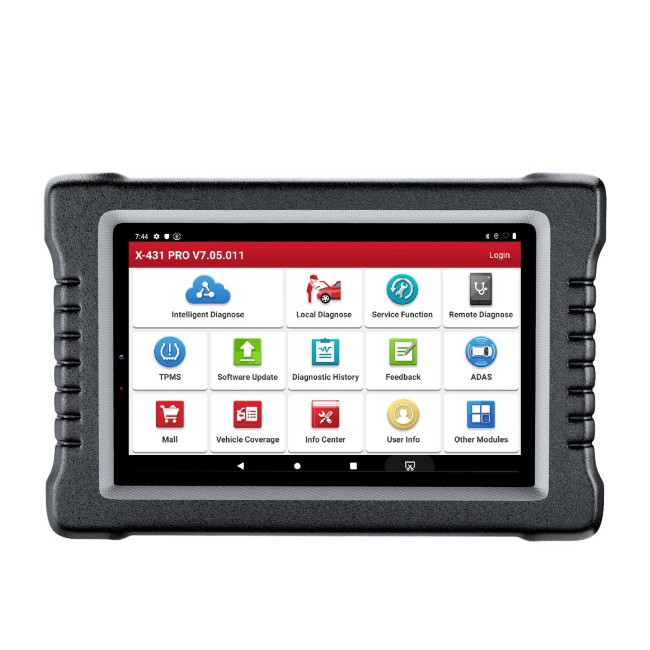 Launch X431 PROS V1.0 All System Diagnostic Tool 8'' with CAN FD Adapter Support ECU Coding
