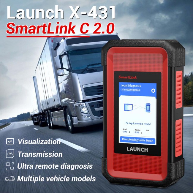 Launch X431 SmartLink C 2.0 Heavy Duty Truck Module for X431 V+/ Pro3 APEX Pro3 ACE/ X-431 PRO3S+