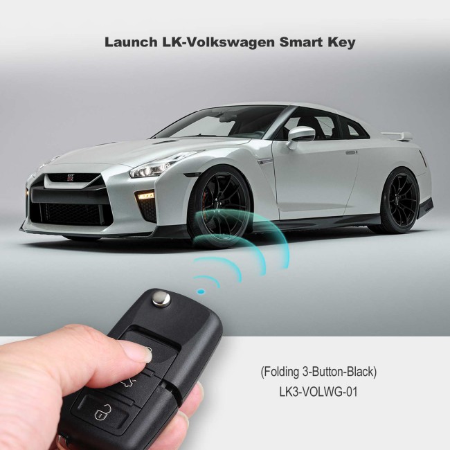 Launch LK3-VOLWG-01 LK VW Remote Key Folding 3 Buttons Black 5pcs/lot