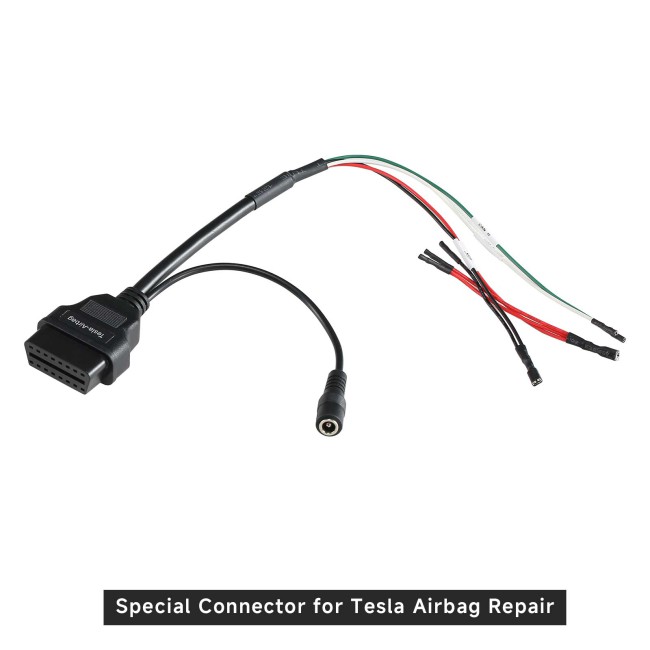 Launch Tesla Airbag Repair SRS Crash Data Reset Connector for X431 V+, X431 V, PAD5, PAD7