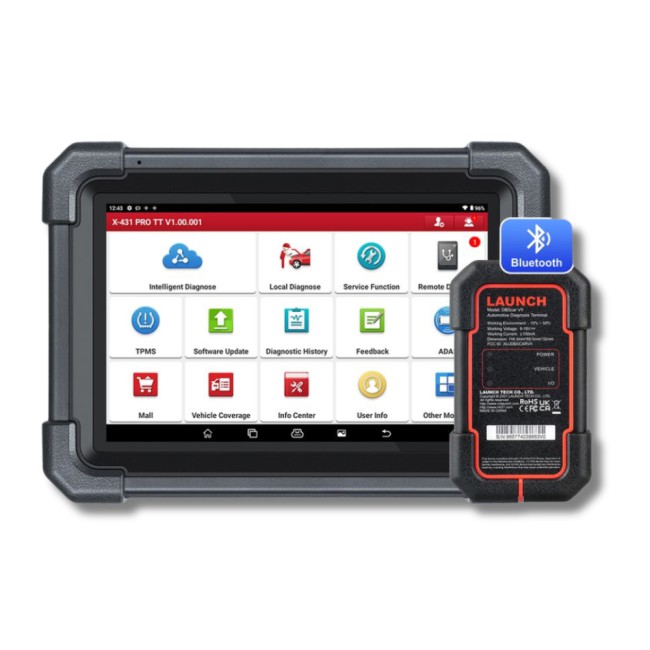 Launch X431 PRO TT Diagnostic Tool 8'' with DBScar VII Support CAN FD DoIP, ECU Coding, 37+ Service