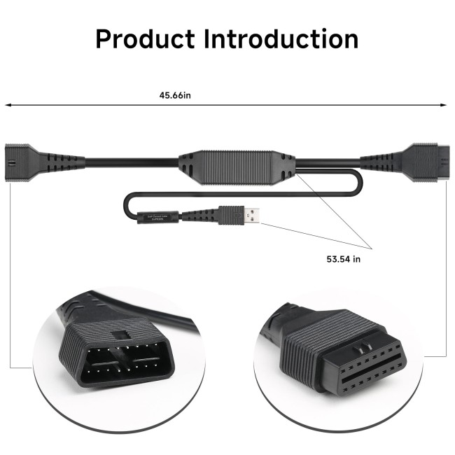 Launch DOIP Connect Cable 16Pin for DBScar VII Bluetooth Device X431 Pro3 APEX, PRO DYNO, PROS V5.0, CRP919E BT