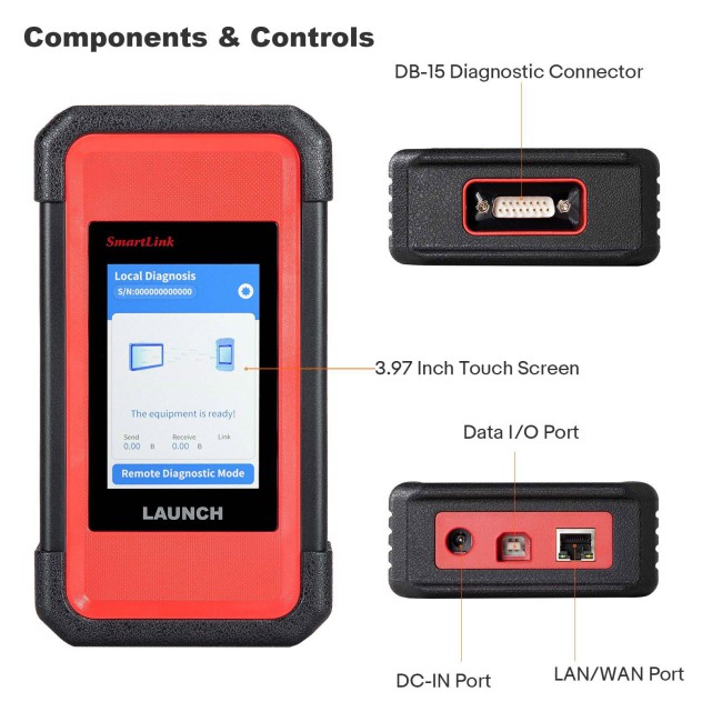 Launch X431 PAD V Elite With Smartlink C & EV Diagnostic Upgrade Kit + Activation Card Supports New Energy Battery Diagnostics