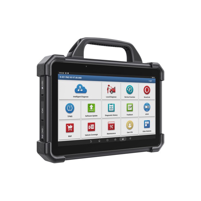 Launch X431 PAD VII Elite PAD 7 Top Diagnostic Tool wtih Heavy Duty Truck Adapter & Software License Support Cars & Trucks