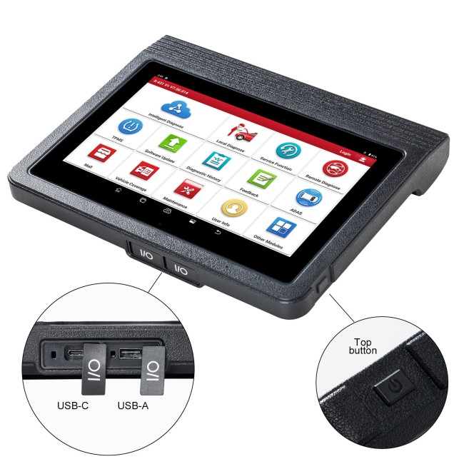 2024 Launch X431 V+ V5.0 PRO3 Full System Bi-Directional Diagnostic Tool 10.1inch Tablet Topology Mapping 37+ Service,CAN FD