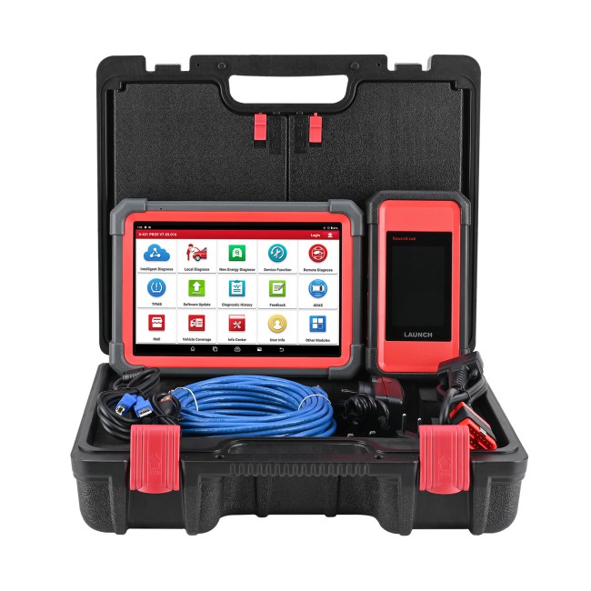 Launch X431 PRO5 PRO 5 Diagnostic Tool 10.1" with SmartLink 2.0 Plus Heavy Duty Truck Adapter & Software License
