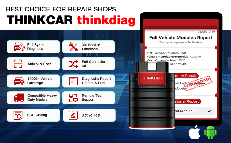ThinkCar Thinkdiag All Car Brands License 1 Year Free Update