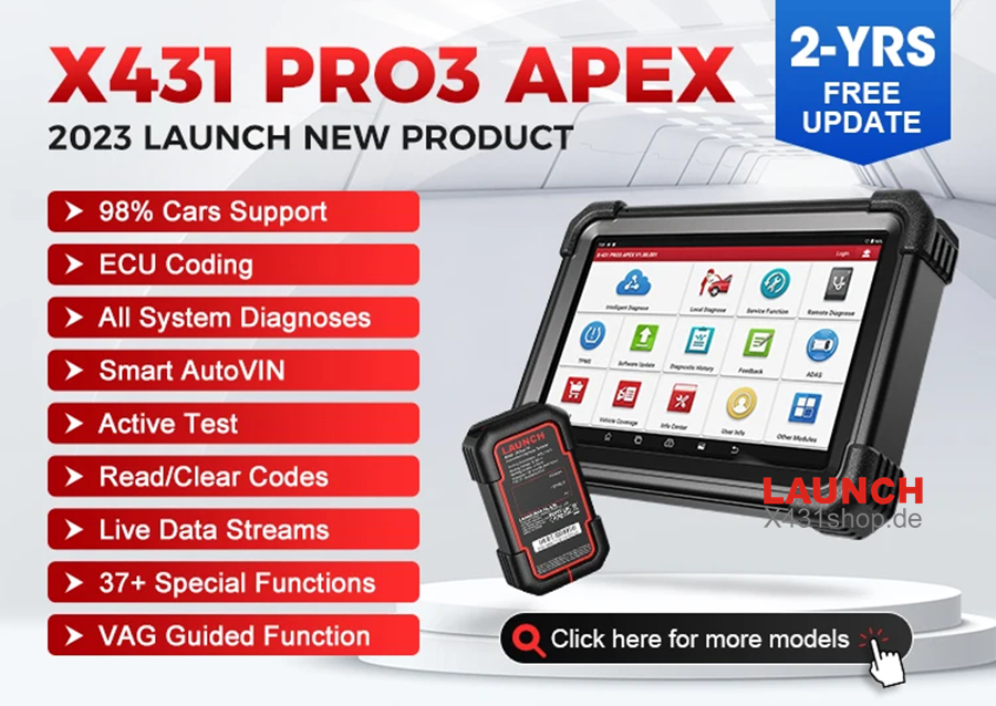 Launch X-431 Launch X431 PRO3 APEX Car Diagnostic Tools